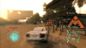 Once again, you can use use the marked 'pursuit breakers' to put obstacles in the way of chasing police cars, or AI opponents.